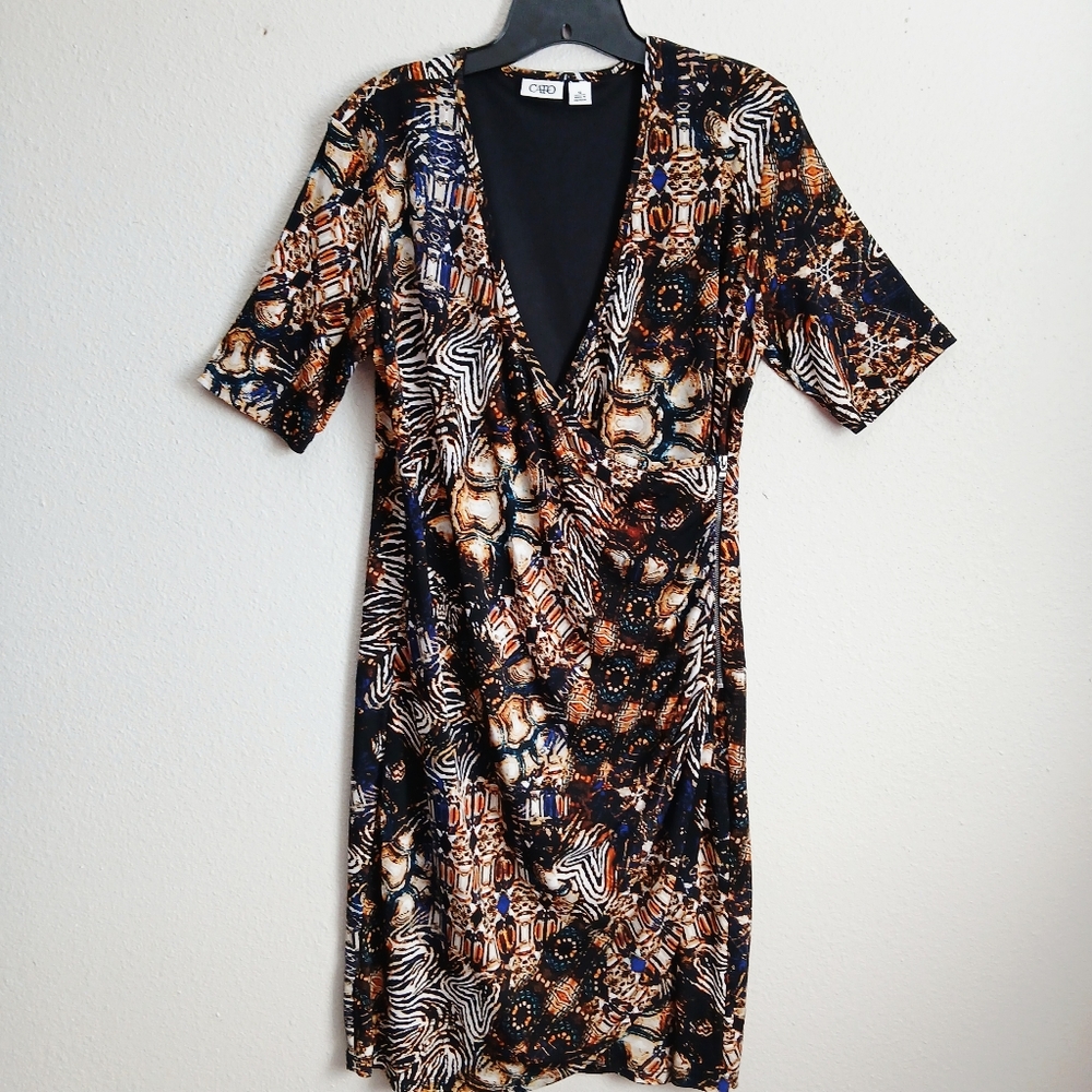 Cato Dress Brown Multi Size 14